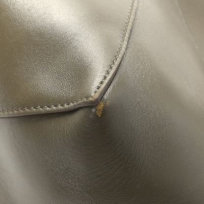 Loewe Shiny Calfskin Medium Puzzle Fold Tote Dark Khaki Green 8 of 12