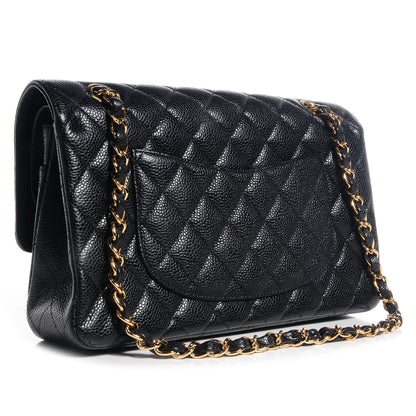 Chanel Caviar Quilted Medium Double Flap Black 3 of 8