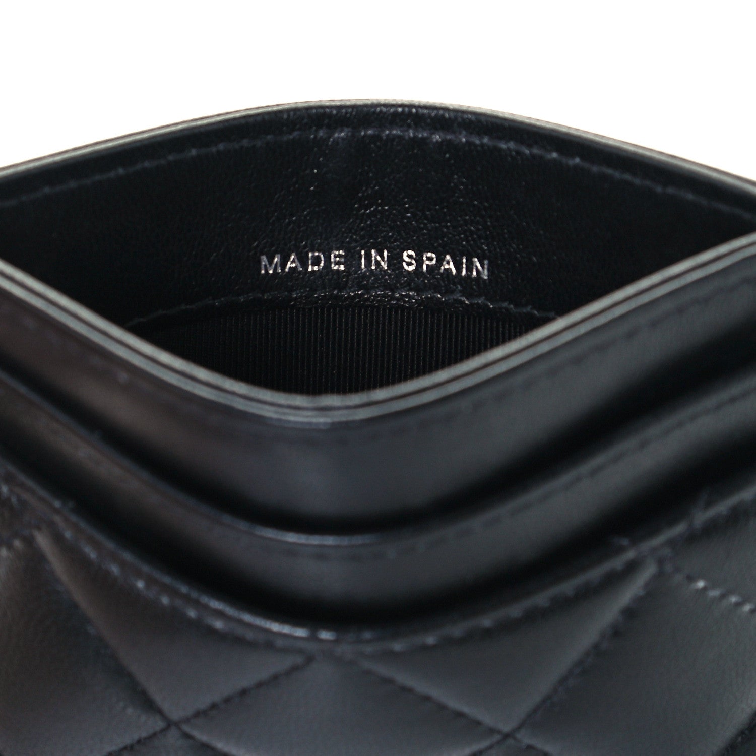 Chanel Lambskin Quilted Card Holder So Black 7 of 11