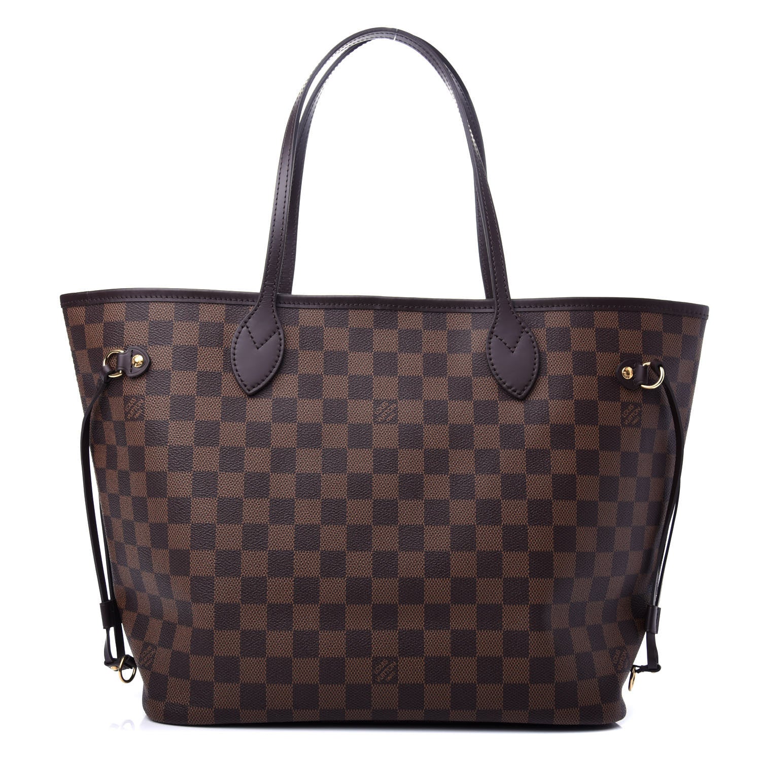 Louis Vuitton Damier Ebene Neo Neverfull MM Rose Ballerine 1 of 10