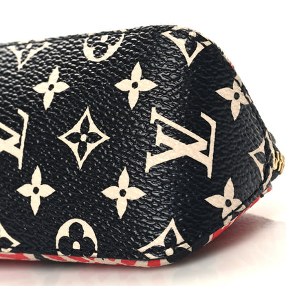 Louis Vuitton Monogram Giant Crafty Elizabeth Pencil Pouch Creme Rouge Black 10 of 10
