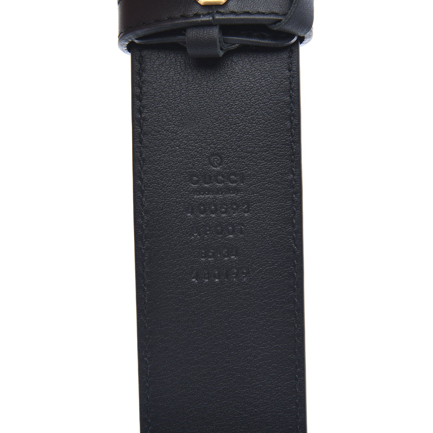 Gucci Calfskin Double G 40mm Belt 85 34 Black 6 of 6