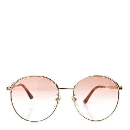 Gucci Web Round Sunglasses GG0206SK Gold 2 of 8