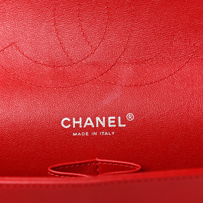 Chanel Lambskin Quilted Jumbo Double Flap Red 6 of 10