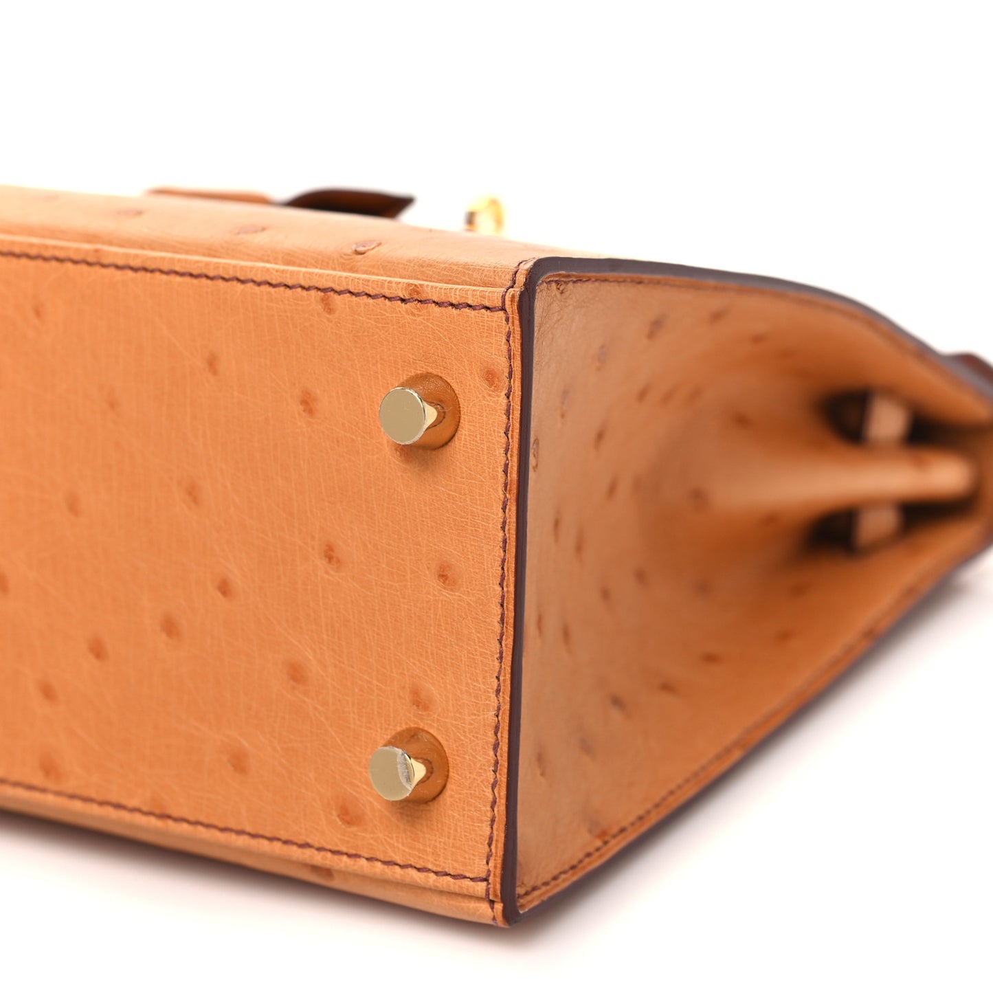 Ostrich Kelly Sellier 25 Gold