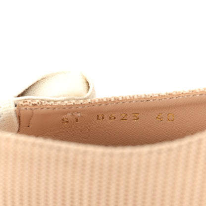 Christian Dior Technical Canvas Ribbon J'Adior Slingback Ballet Flats 40 Powder Nude 9 of 10