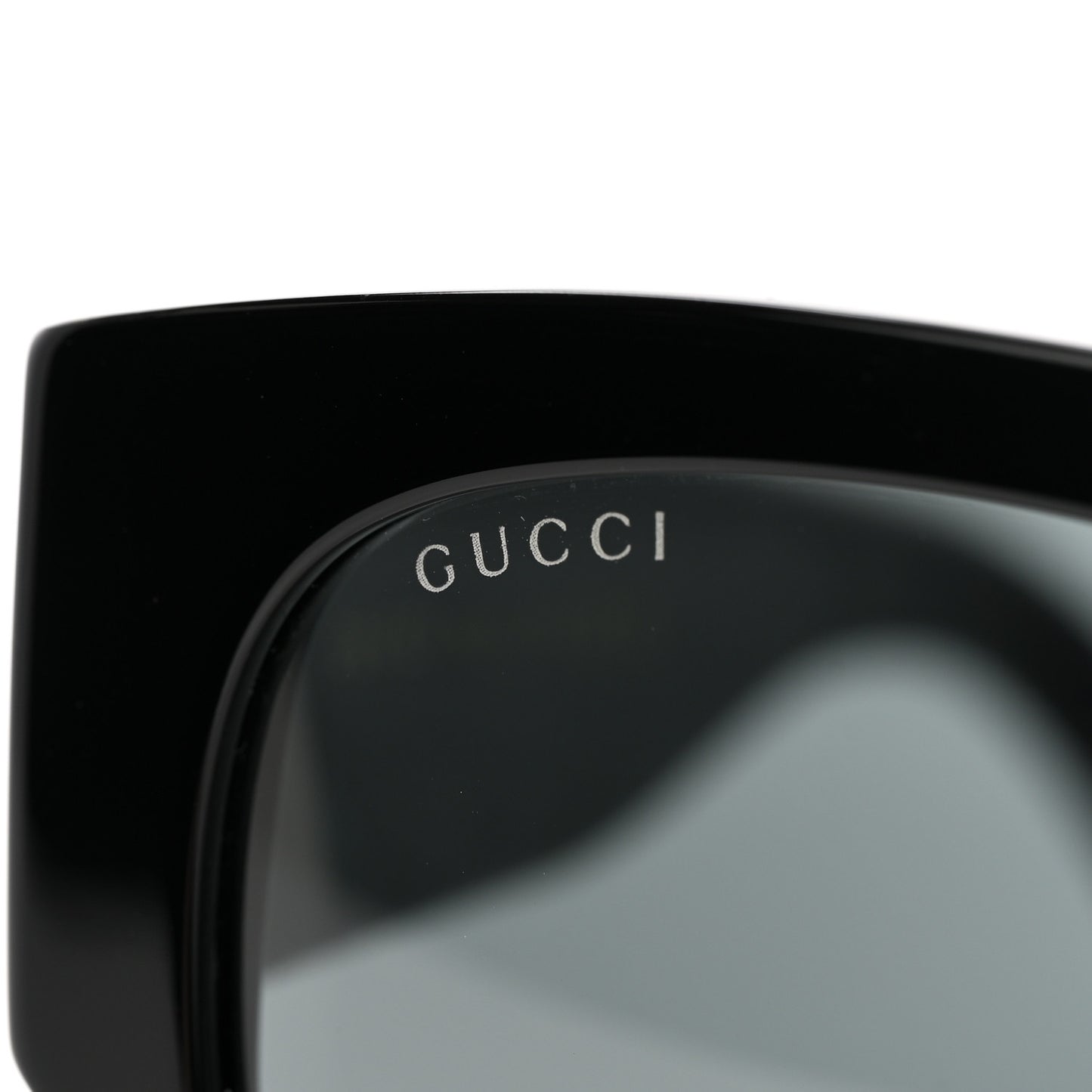 Acetate Square Frame Sunglasses GG0142SAN Black