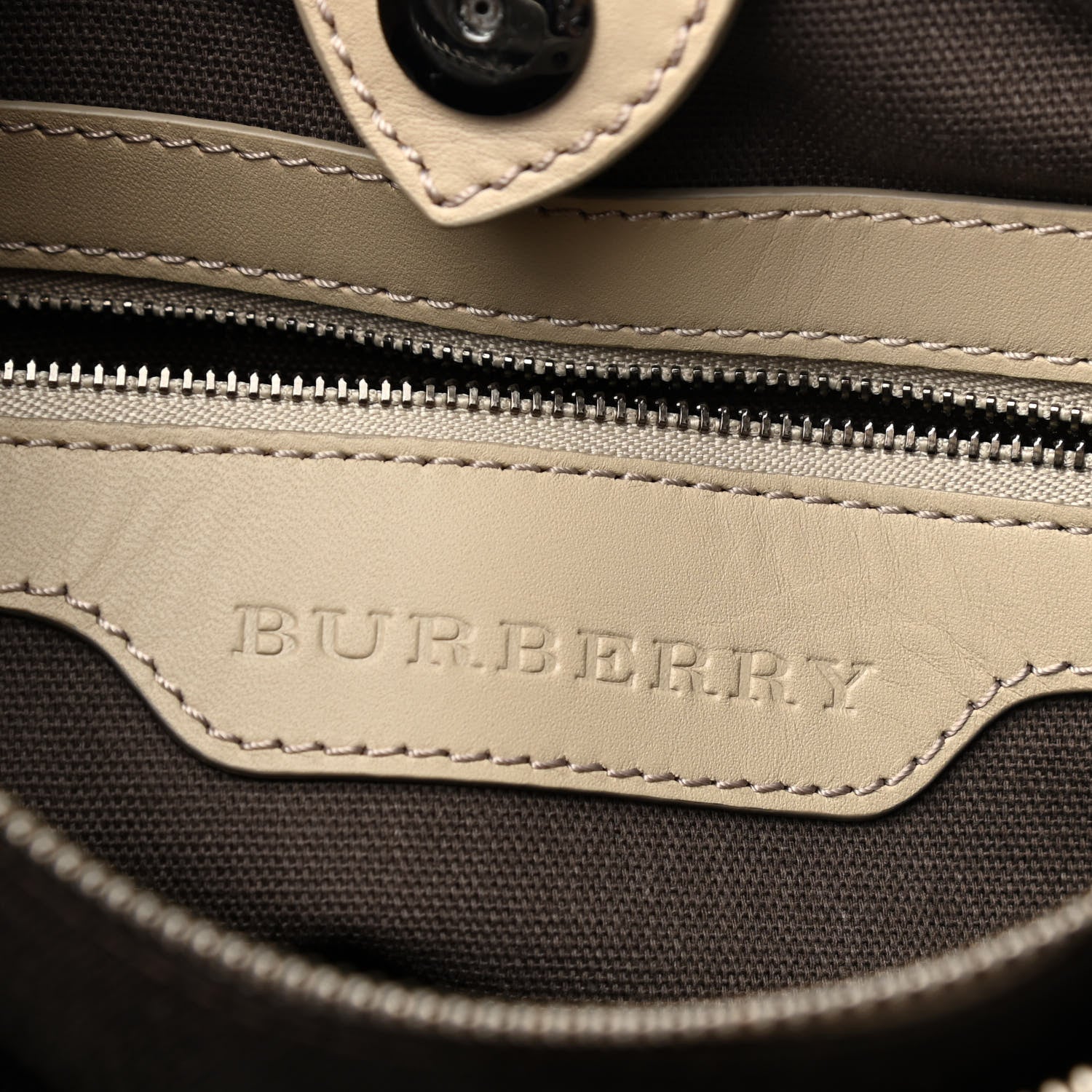 Burberry Smoked Check Small Northfield Tote Trench 7 of 11