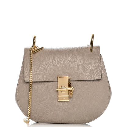 Chloe Grained Lambskin Drew Shoulder Bag Motty Grey 1 of 8
