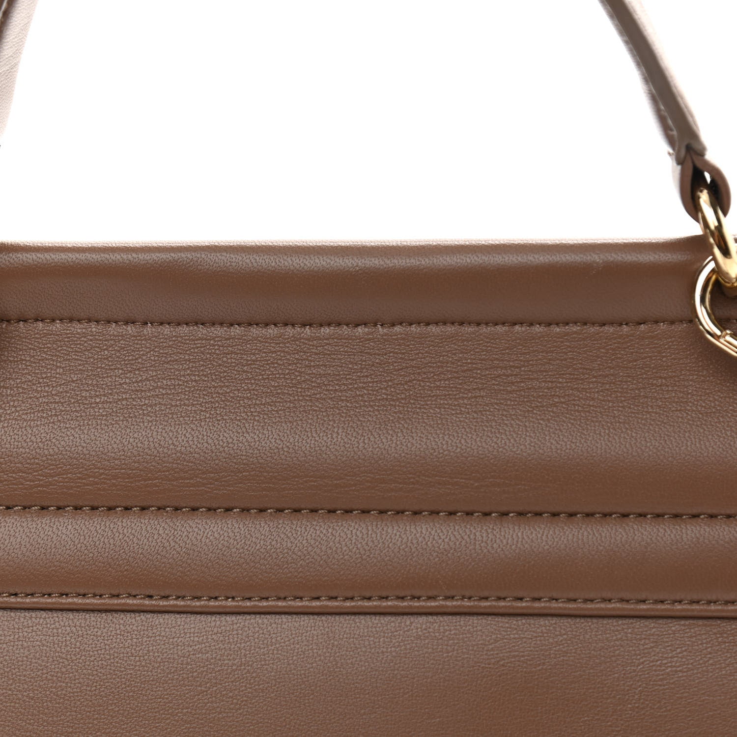 Chloe Calfskin Medium Faye Top Handle Bag Desert Taupe 12 of 14