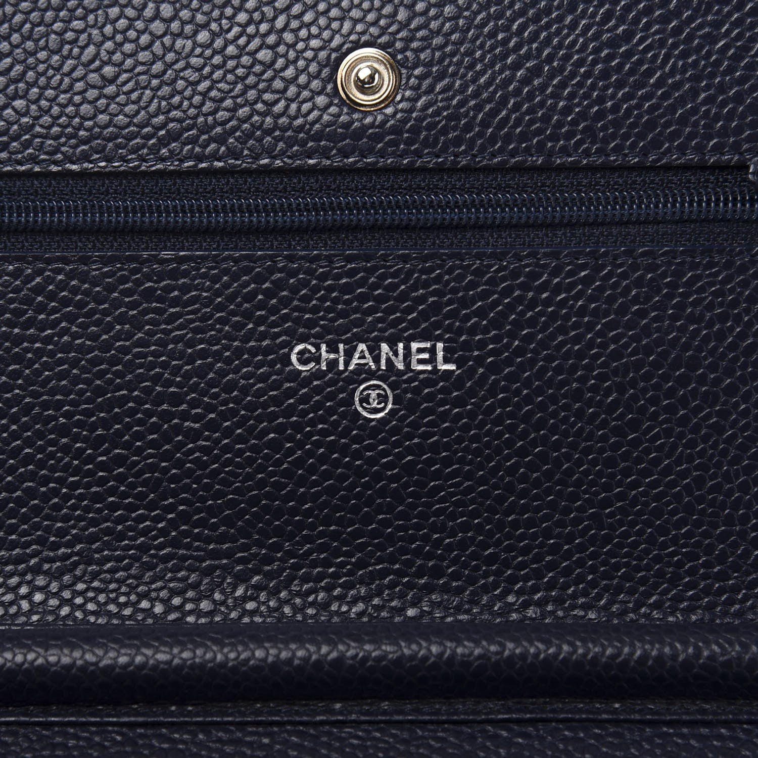 Chanel Caviar Quilted Wallet On Chain WOC Blue 6 of 12