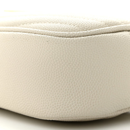 Saint Laurent Grain De Poudre Matelasse Monogram Mini Lou Camera Bag Crema Soft 10 of 11