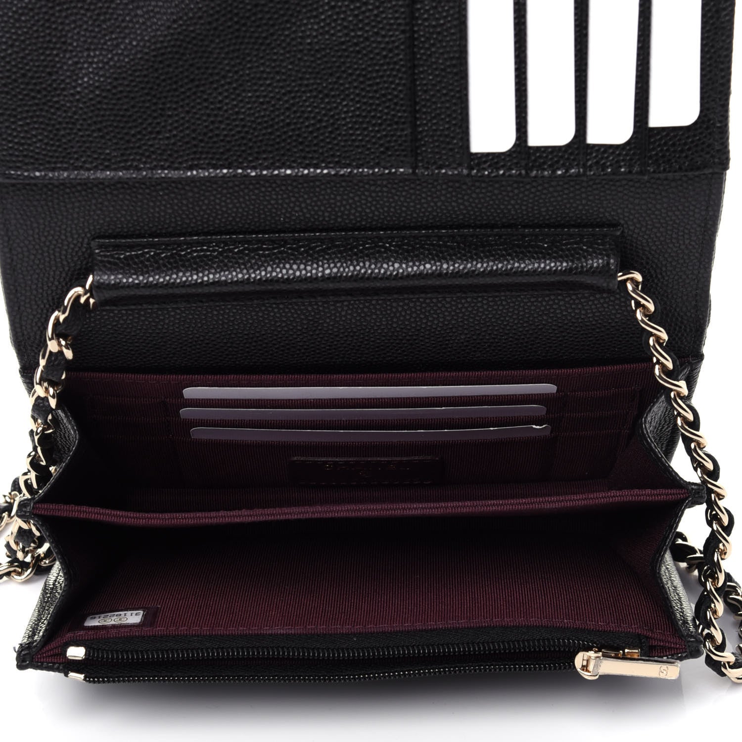 Chanel Caviar Quilted Mini Wallet On Chain WOC Black 5 of 11