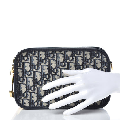 Christian Dior Oblique Diorquake Clutch Blue 2 of 7