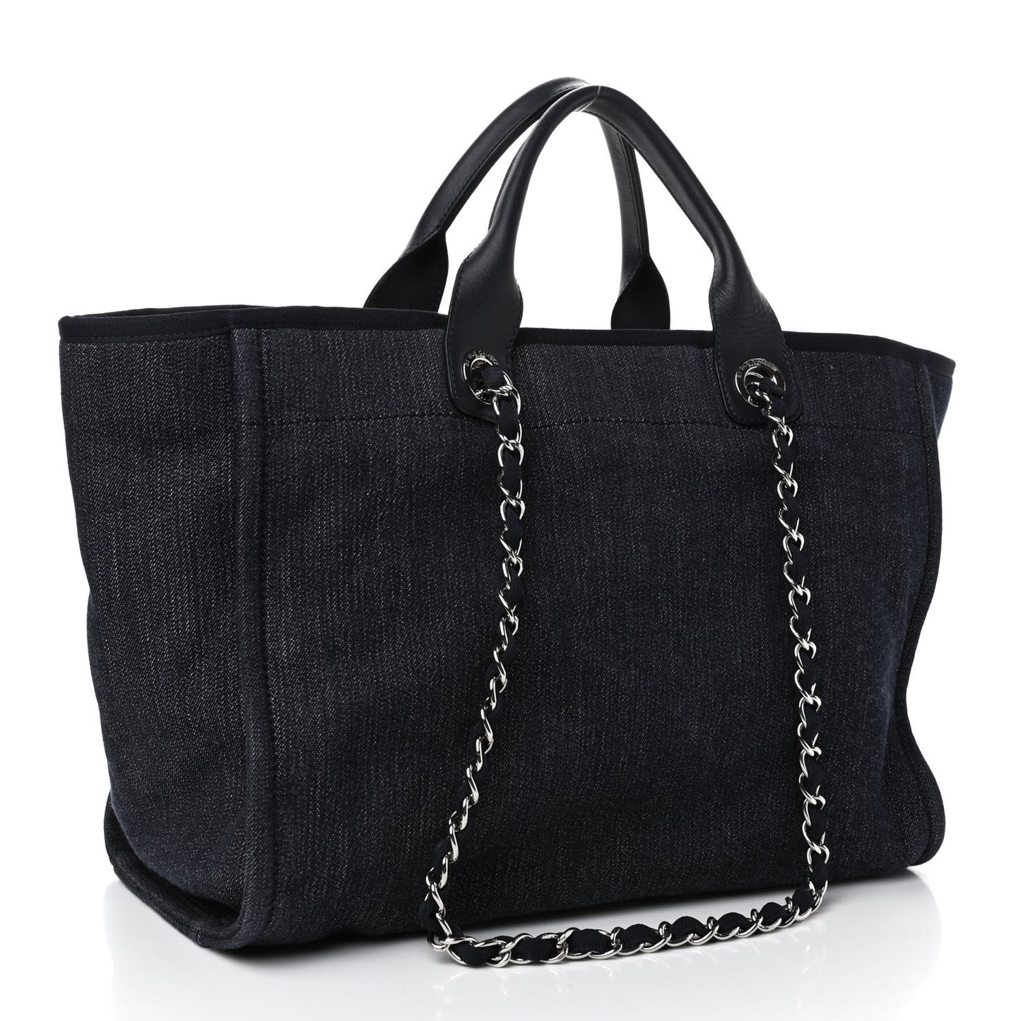 Denim Medium Deauville Tote Dark Blue