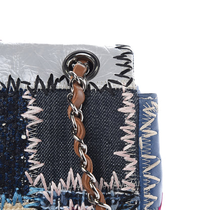 Chanel Denim Tweed Patchwork Medium Single Flap Multicolor 12 of 13