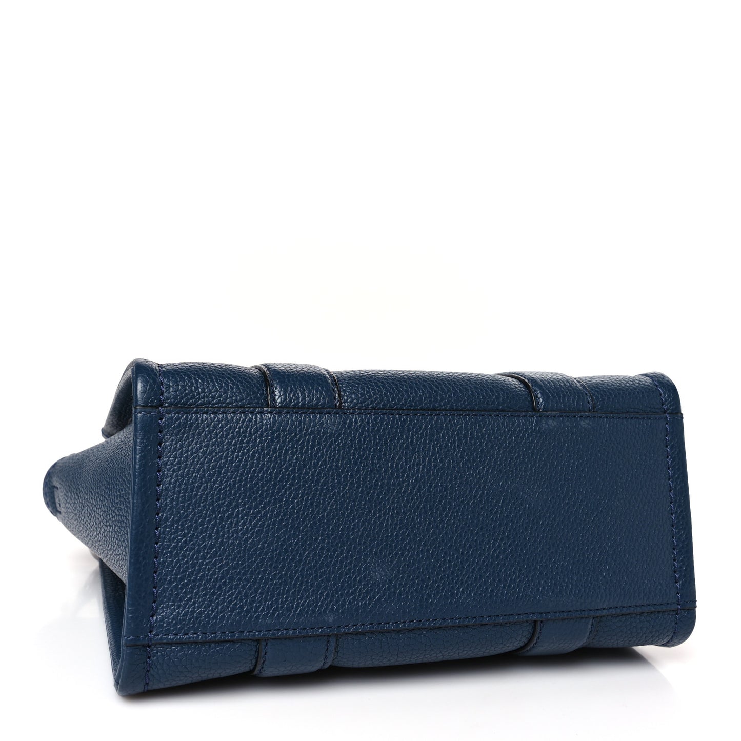 Grained Calfskin Small The Tote Bag Blue Sea