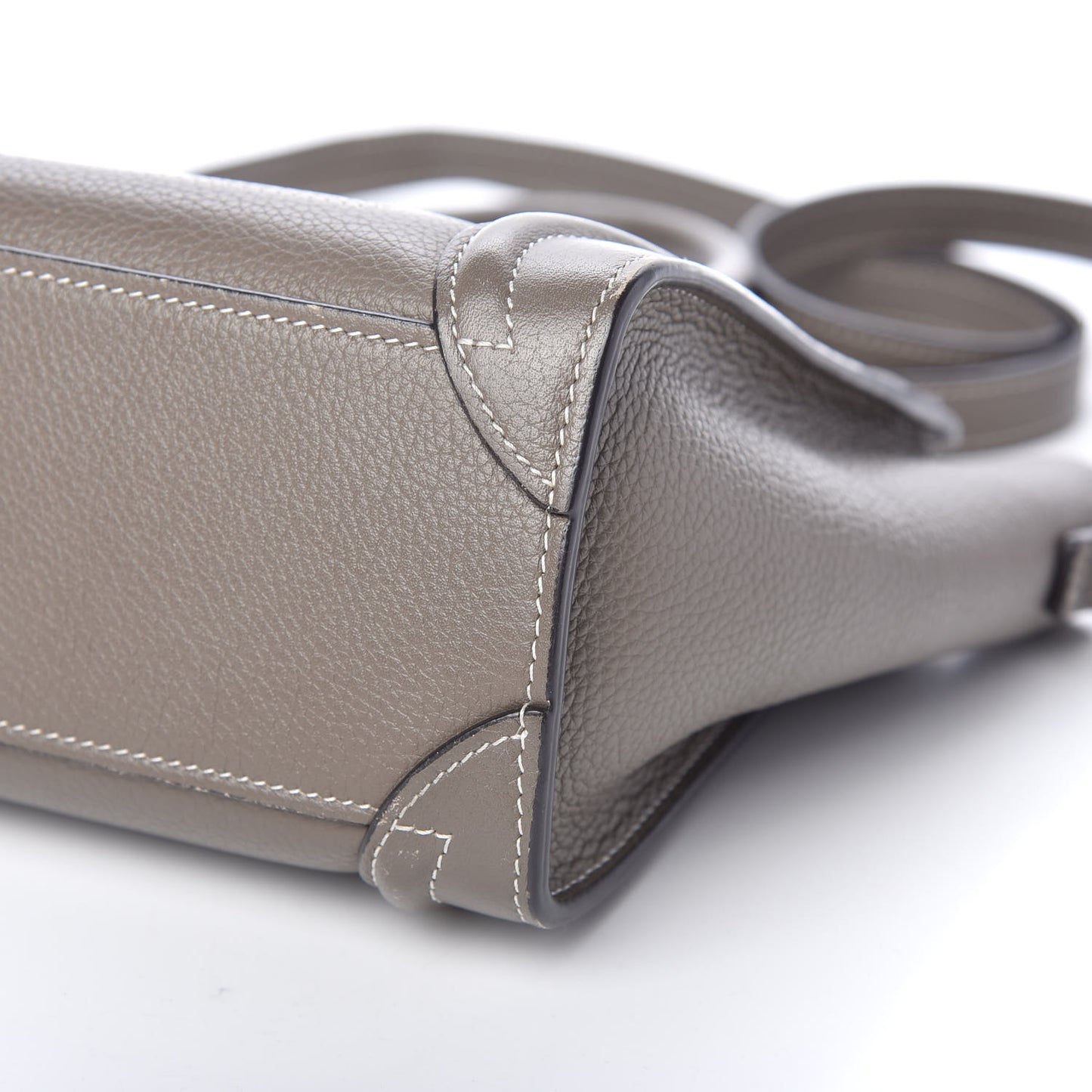 Drummed Calfskin Nano Luggage Souris