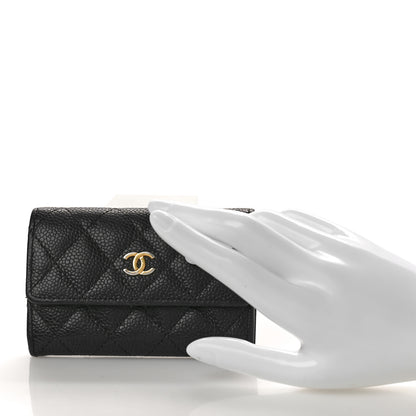 Chanel Caviar Quilted Flap Card Holder Black 2 of 7