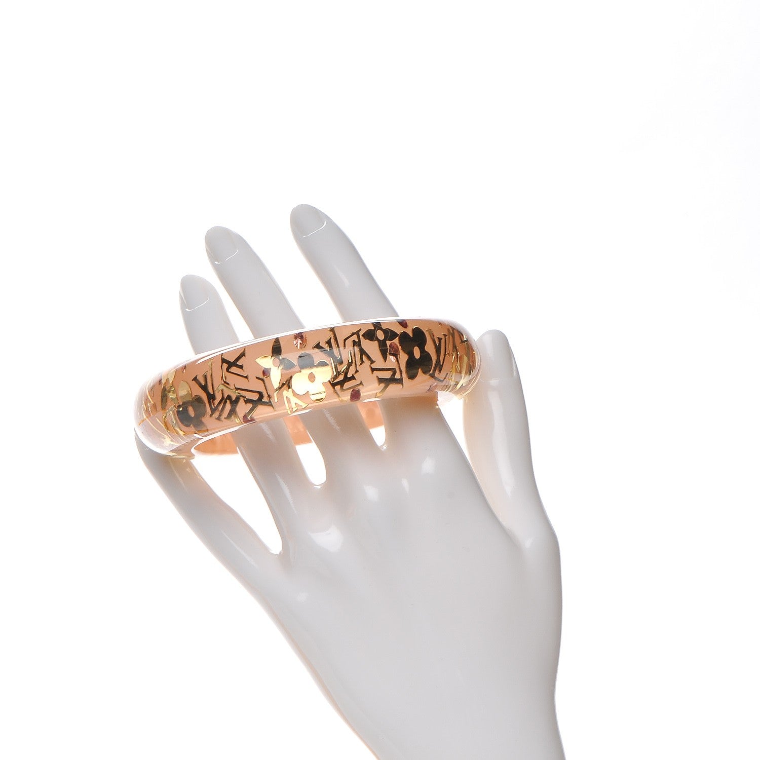 Louis Vuitton Resin Swarovski Medium Inclusion Bracelet GM Rose 2 of 3