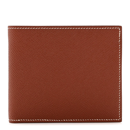 Hermes Epsom Citizen Twill Compact Wallet Gold 1 of 7
