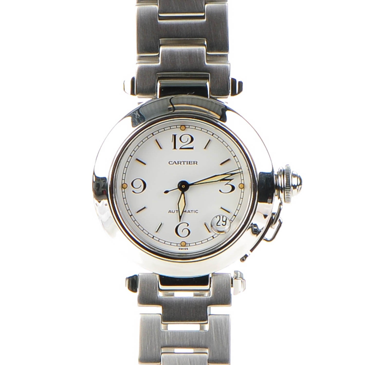 Cartier Stainless Steel 35mm Pasha C Automatic Watch 1 of 7