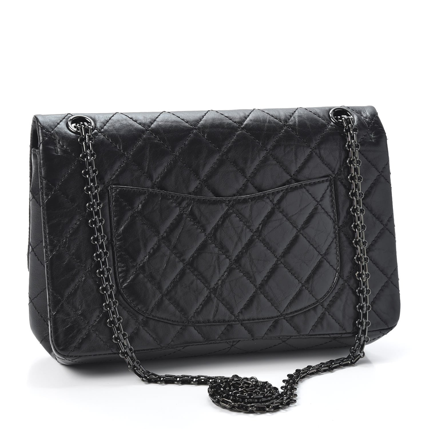 Chanel Aged Calfskin Quilted 2.55 Reissue 226 Flap So Black 2 of 10
