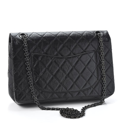 Chanel Aged Calfskin Quilted 2.55 Reissue 226 Flap So Black 2 of 10