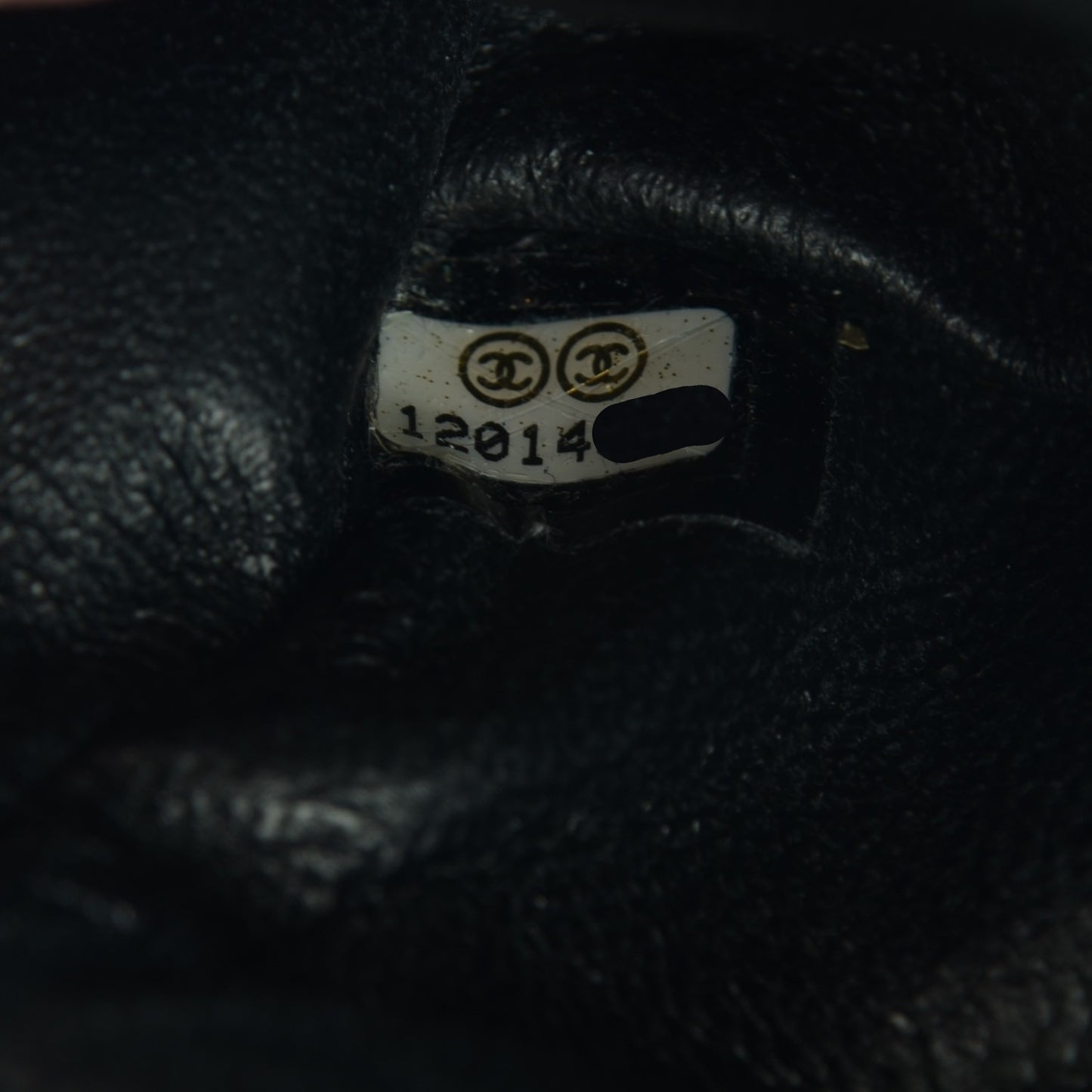 Calfskin Quilted 2.55 Ankle Wrist Bag Black