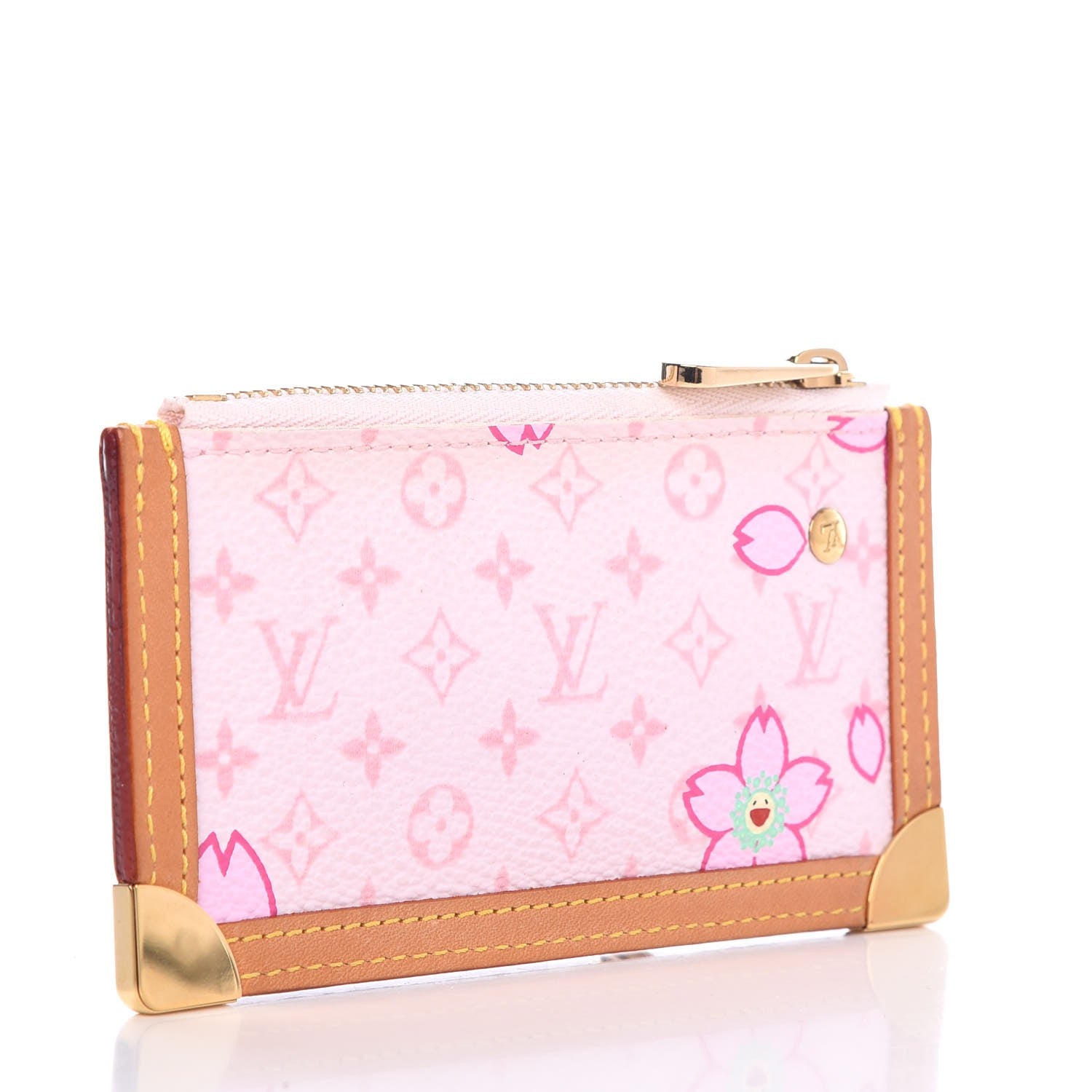 Louis Vuitton Monogram Cherry Blossom Key Pouch Pink 315431