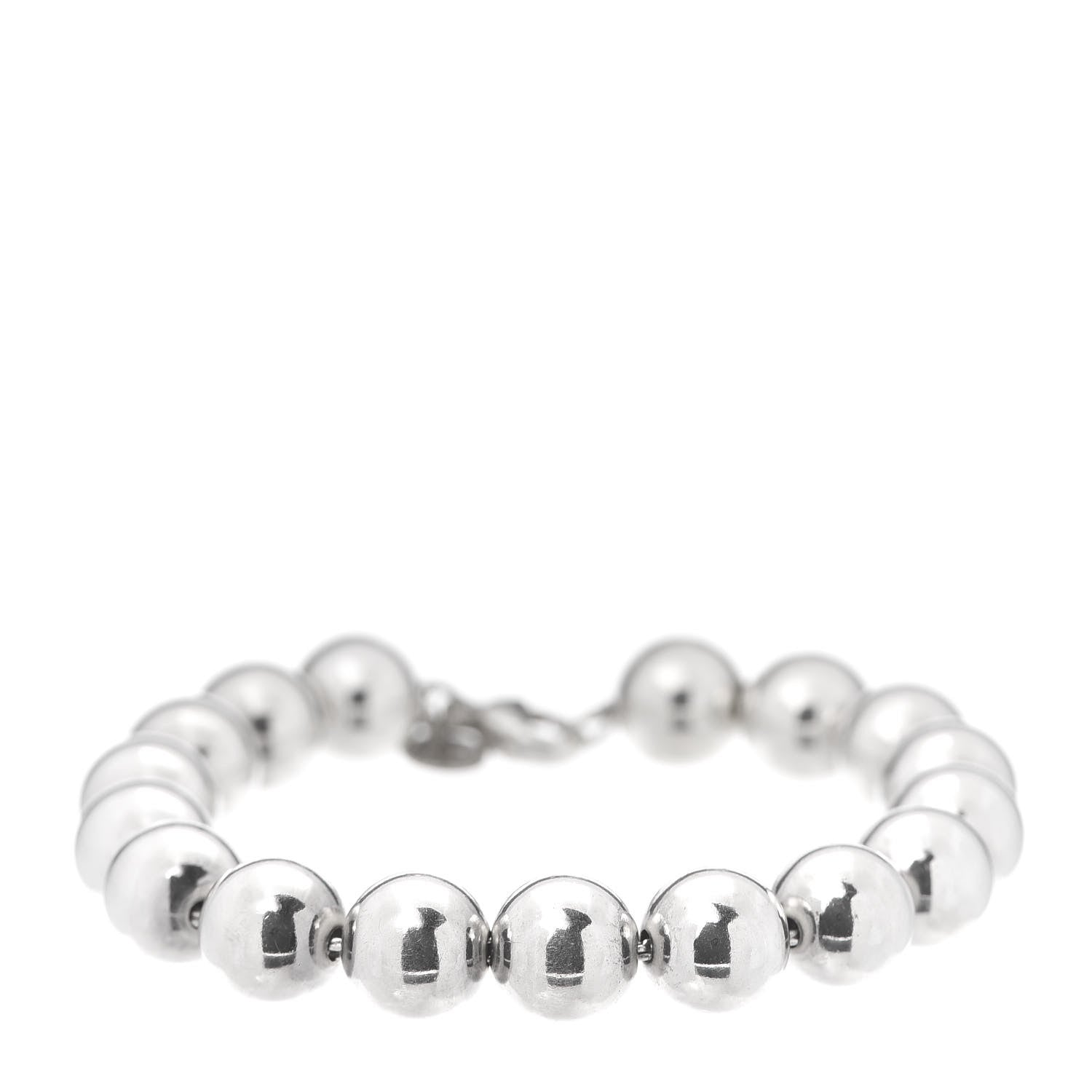 Tiffany Sterling Silver 10mm HardWear Ball Bracelet 1 of 5