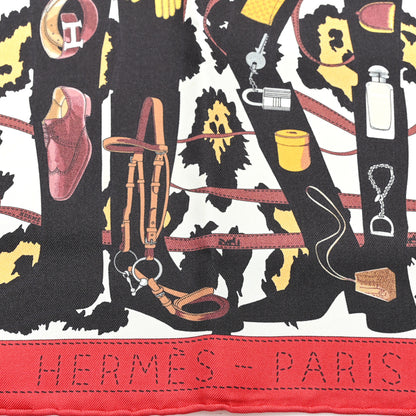Hermes Silk Gavroche Monsieur et Madame Pocket Square 2 of 4