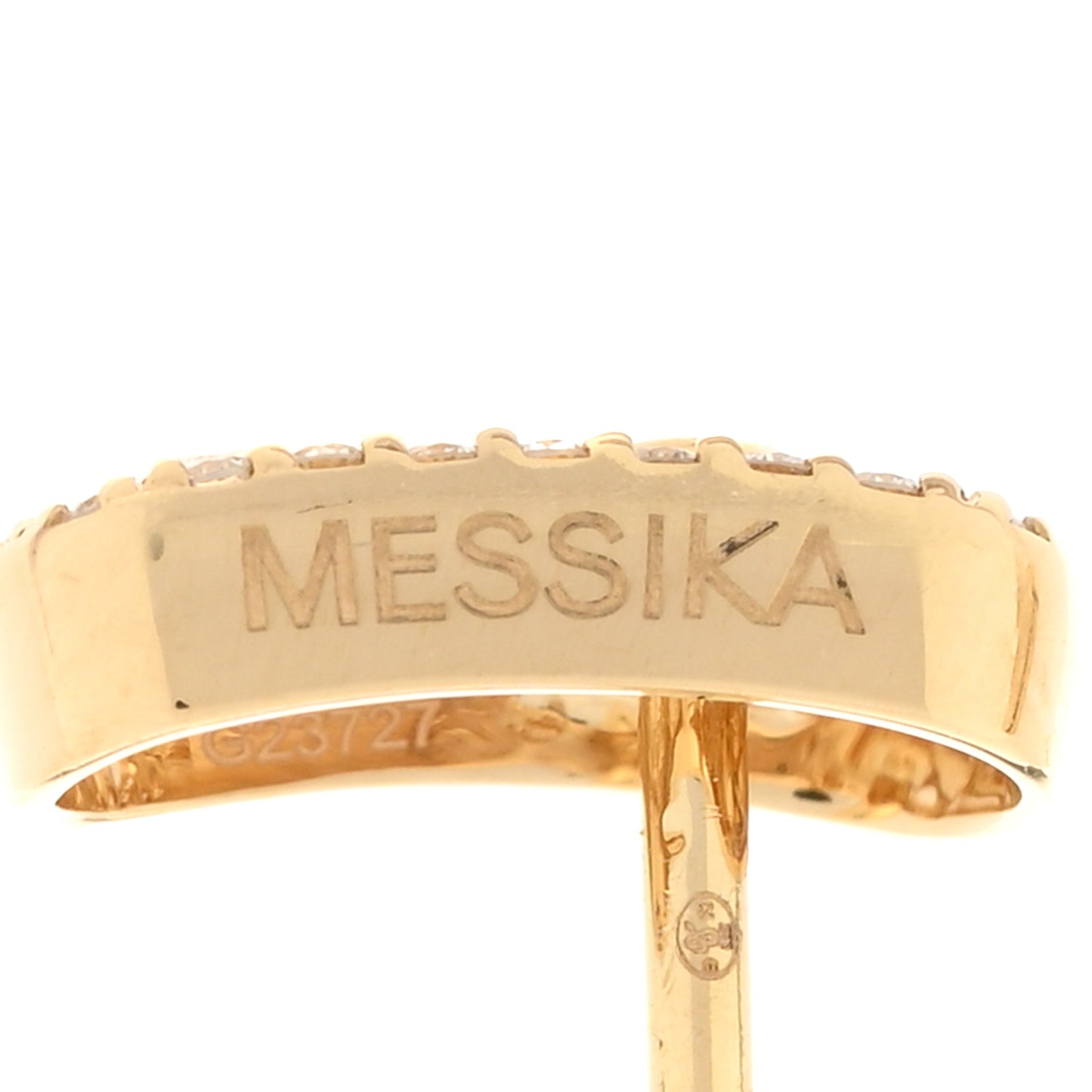 18K Yellow Gold Diamond Move Uno Earrings