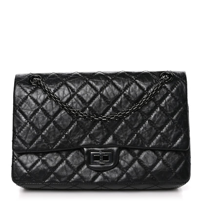 Chanel Aged Calfskin Quilted 2.55 Reissue 226 Flap So Black 1 of 12