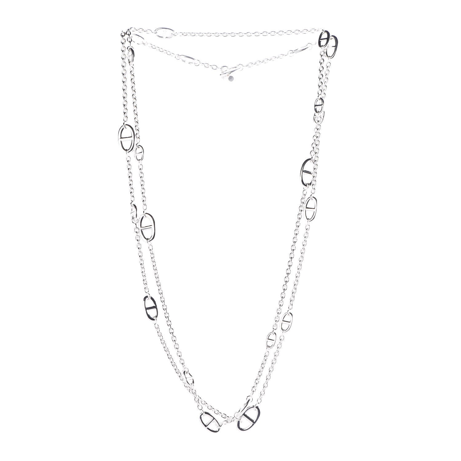 Hermes Sterling Silver Farandole Necklace 160 3 of 6