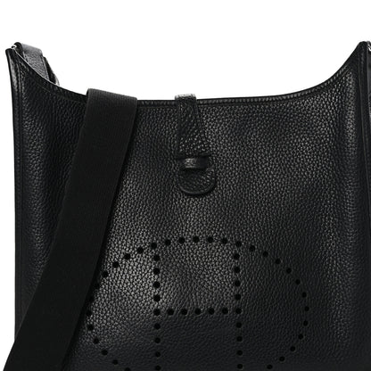 Hermes Taurillon Clemence Evelyne II PM Black 8 of 10