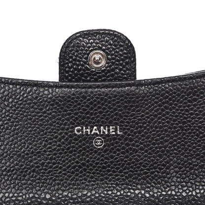 Chanel Caviar Quilted Small Flap Wallet Black 6 of 8