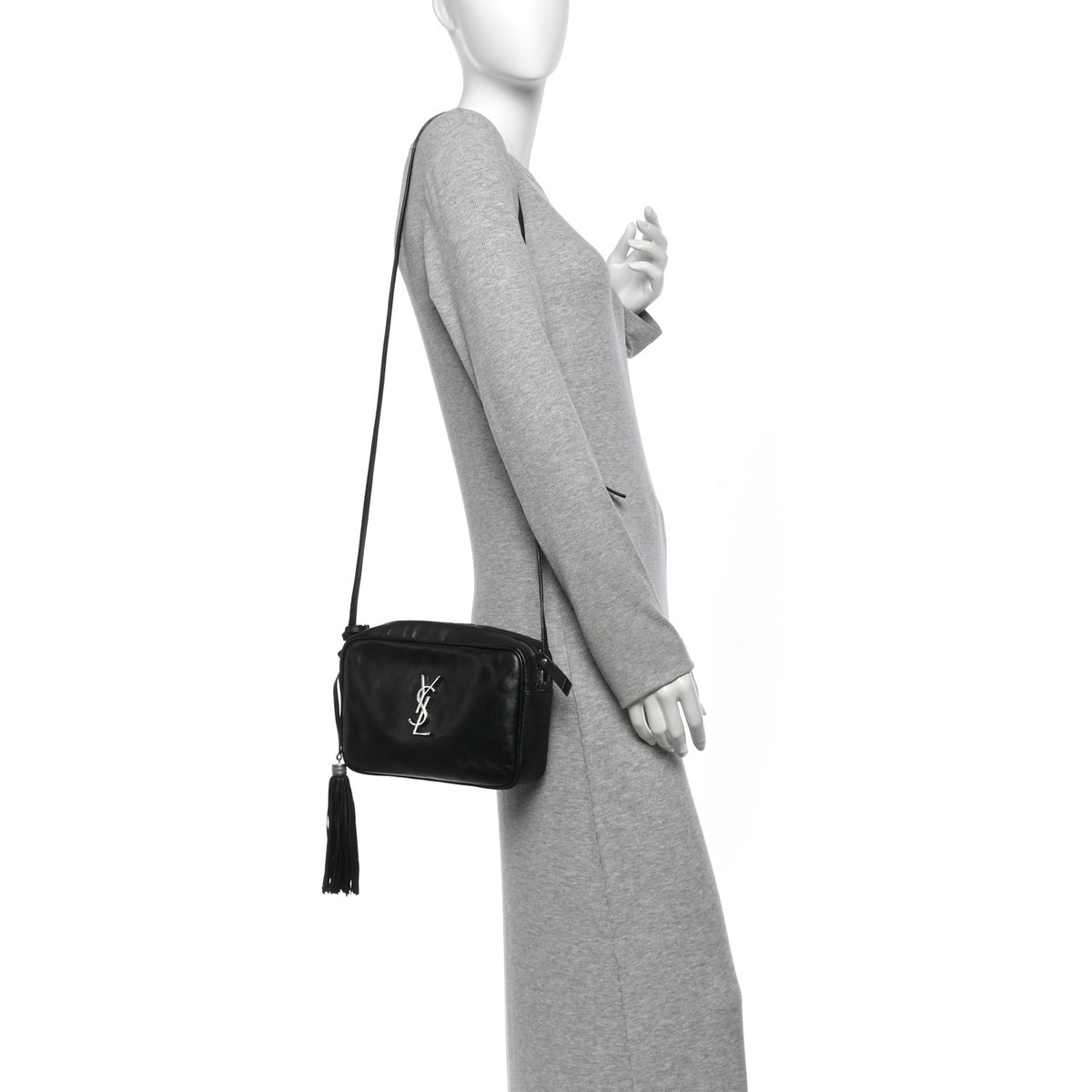 Calfskin Monogram Lou Camera Bag Black