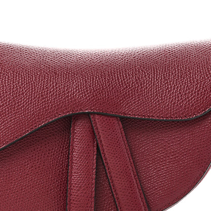 Christian Dior Grained Calfskin Mini Saddle Bag Red 7 of 9