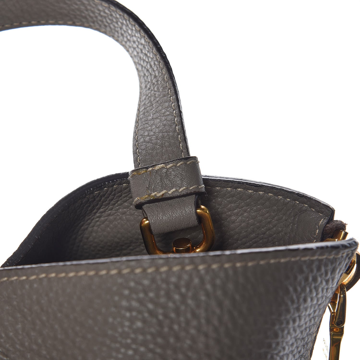 Prada Vitello Daino Side Zip Tote Argilla 15 of 16