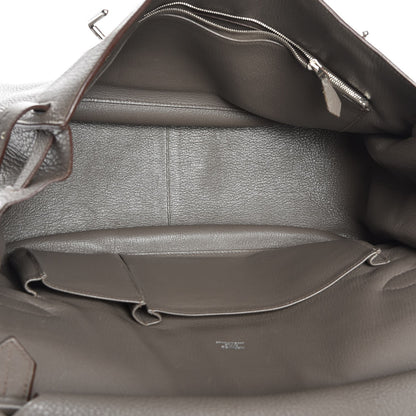 Hermes Taurillon Clemence Jypsiere 37 Etain 7 of 28