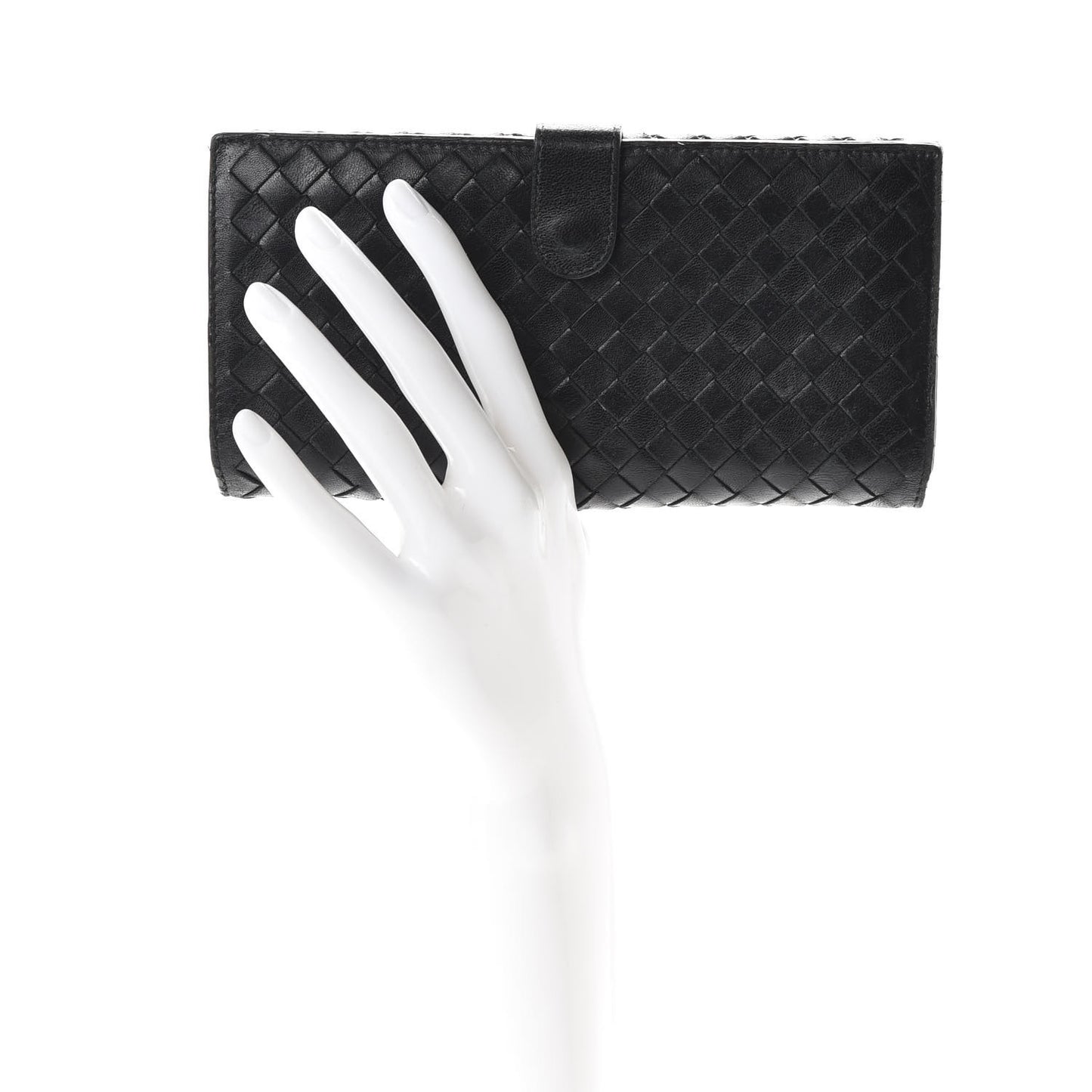 Nappa Intrecciato Continental Wallet Black