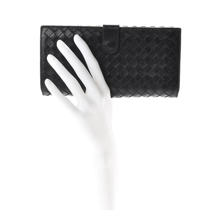 Bottega Veneta Nappa Intrecciato Continental Wallet Black 2 of 9