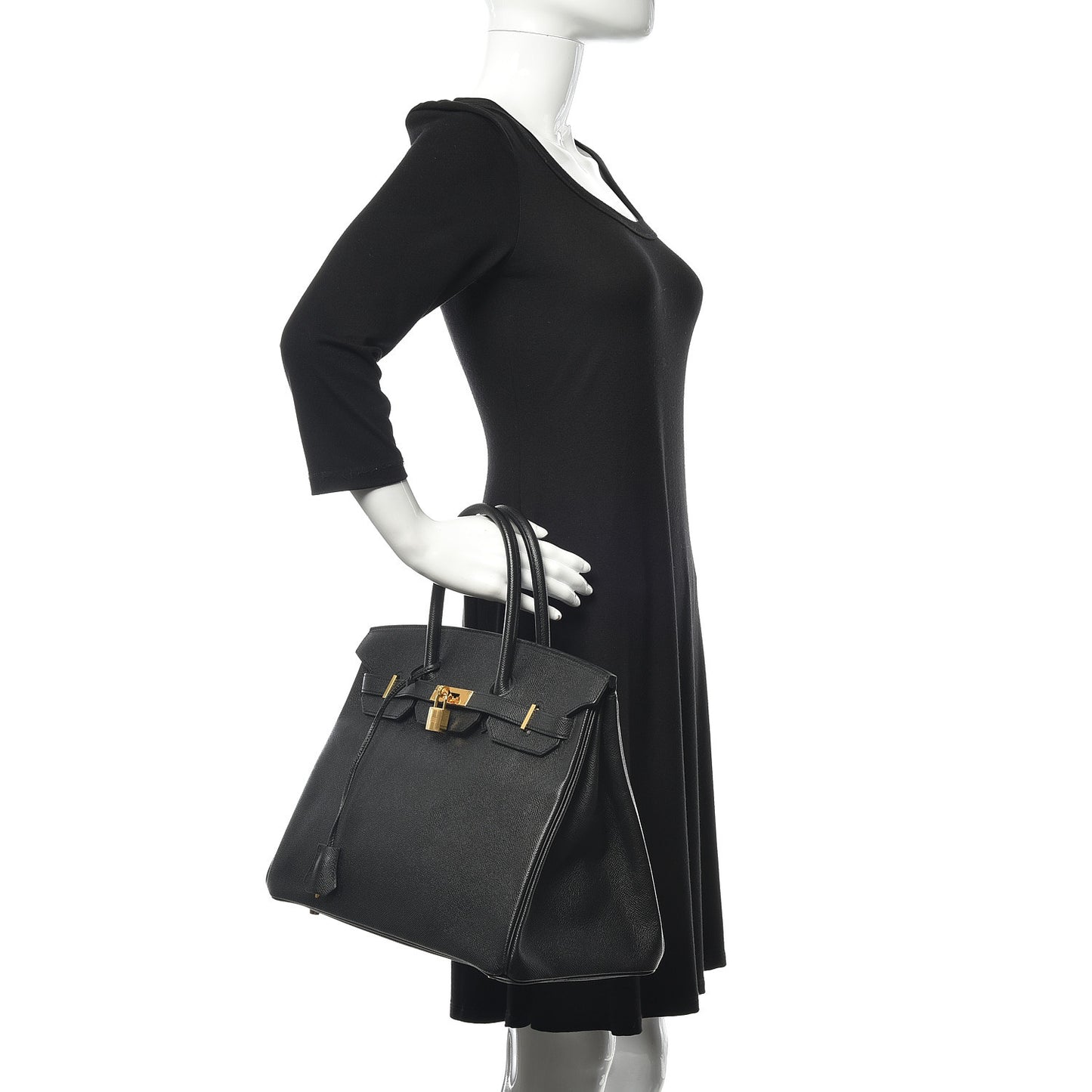 Epsom Birkin 35 Black