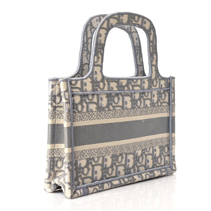 Christian Dior Oblique Mini Book Tote Grey Multicolor 3 of 10