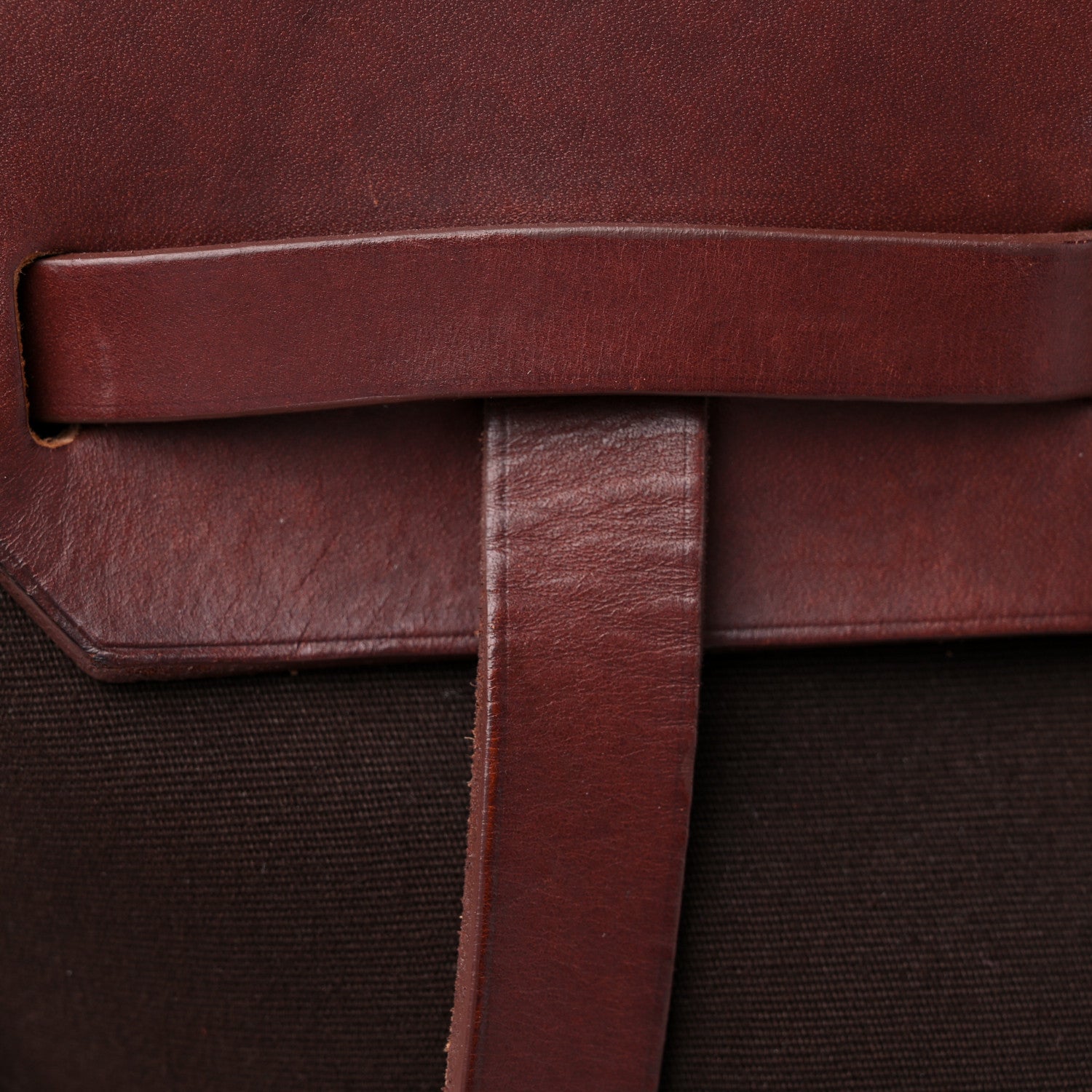 Hermes Toile Vache Calfskin Herbag 30 PM Backpack Havane 18 of 22