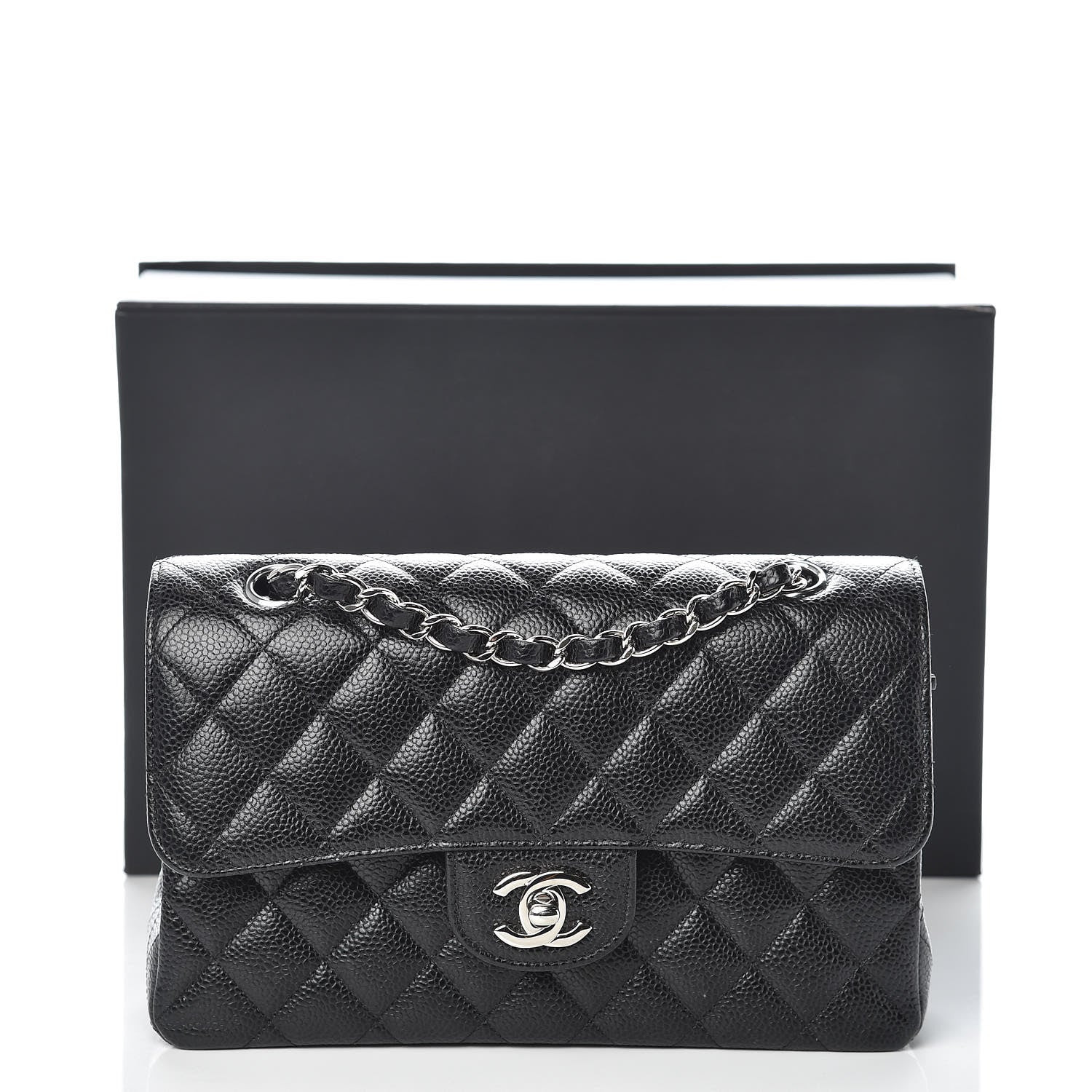 Chanel Caviar Quilted Small Double Flap Black 18 of 18