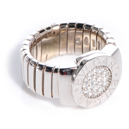 Bulgari BVLGARI 18K White Gold Diamond Tubogas Ring 5 5 of 6