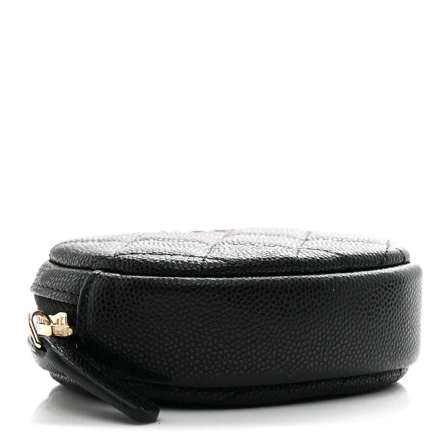 Chanel Caviar Quilted Zip Around Classic Coin Purse Black 4 of 8