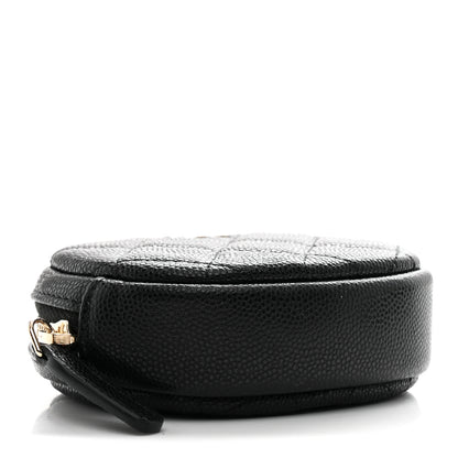 Chanel Caviar Quilted Zip Around Classic Coin Purse Black 4 of 8